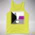 Demisexual Pride Flag Exclamation Point Premium Tank Top - Neon Yellow